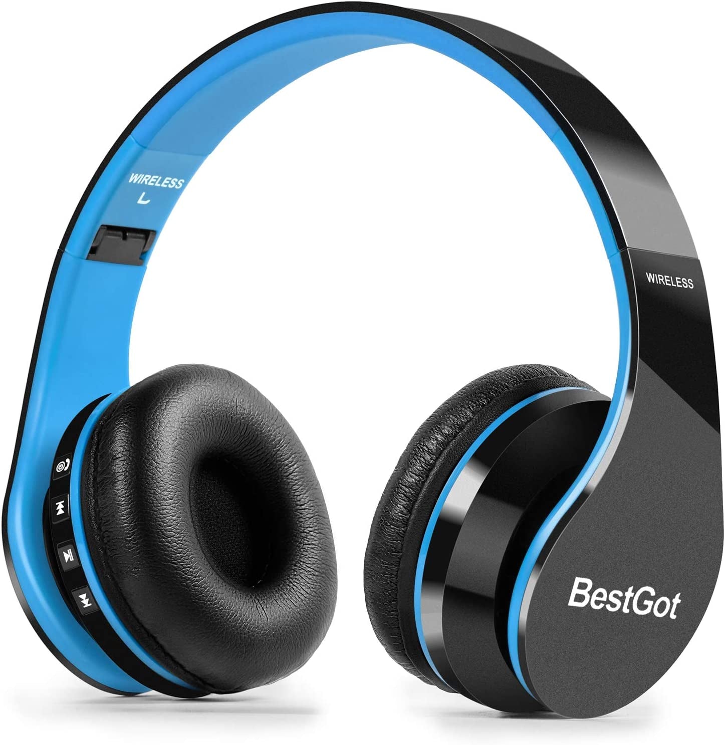 Kids Bluetooth Headphones BT6002 Wireless Headphones for Kids Children Adults for School Foldable Headset for 18 Hours for Pc/Phone/Tablets/Tv (Black/Blue) Kids Bluetooth Headphones BT6002 Wireless Headphones for Kids Children Adults for School Foldable Headset for 18 Hours for Pc/Phone/Tablets/Tv (Black/Blue)